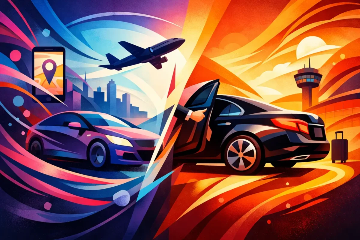 Rideshare vs Private Car Airport Transfer
